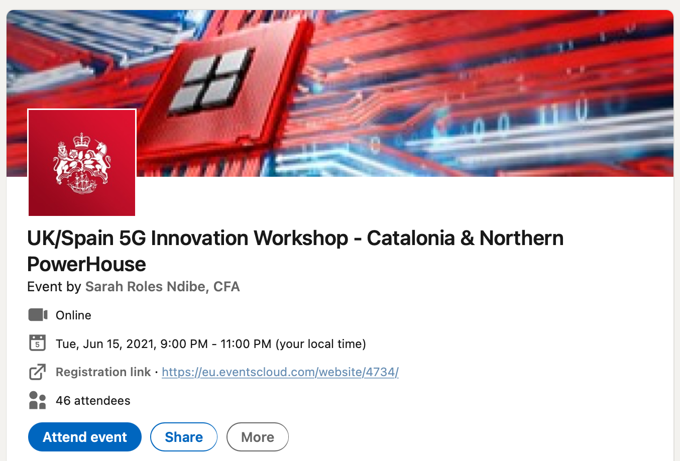 AWTG as Speaker in UK/Spain 5G Innovation Workshop